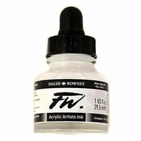 Daler Rowney FW Acrylic Artist Ink  White 30ML The Stationers