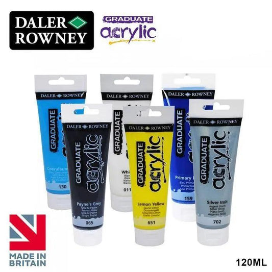 Daler Rowney Graduate Acrylic Paint Color Tube 120ML The Stationers