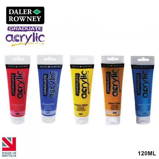 Daler Rowney Graduate Acrylic Paint Color Tube 120ML The Stationers