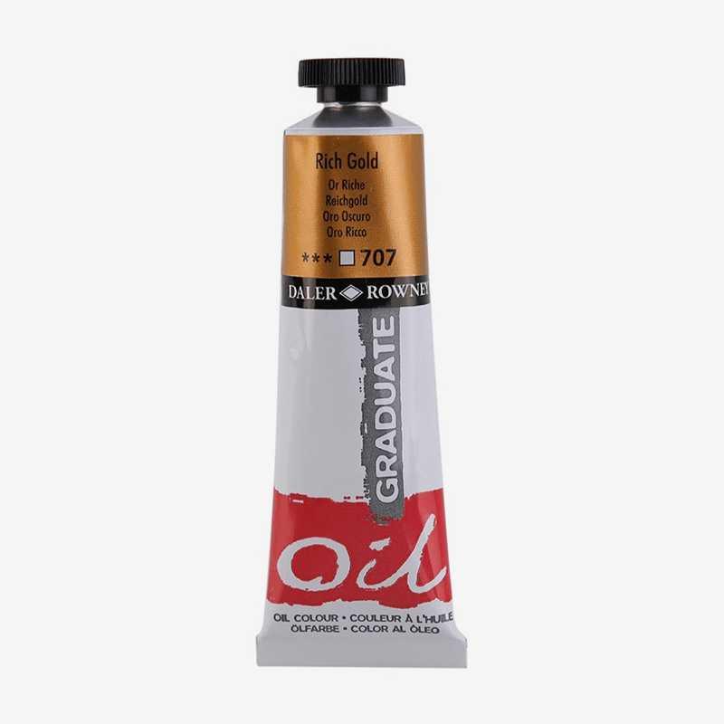 Daler Rowney Graduate Metallic Oil Paint Tubes In 38ml The Stationers