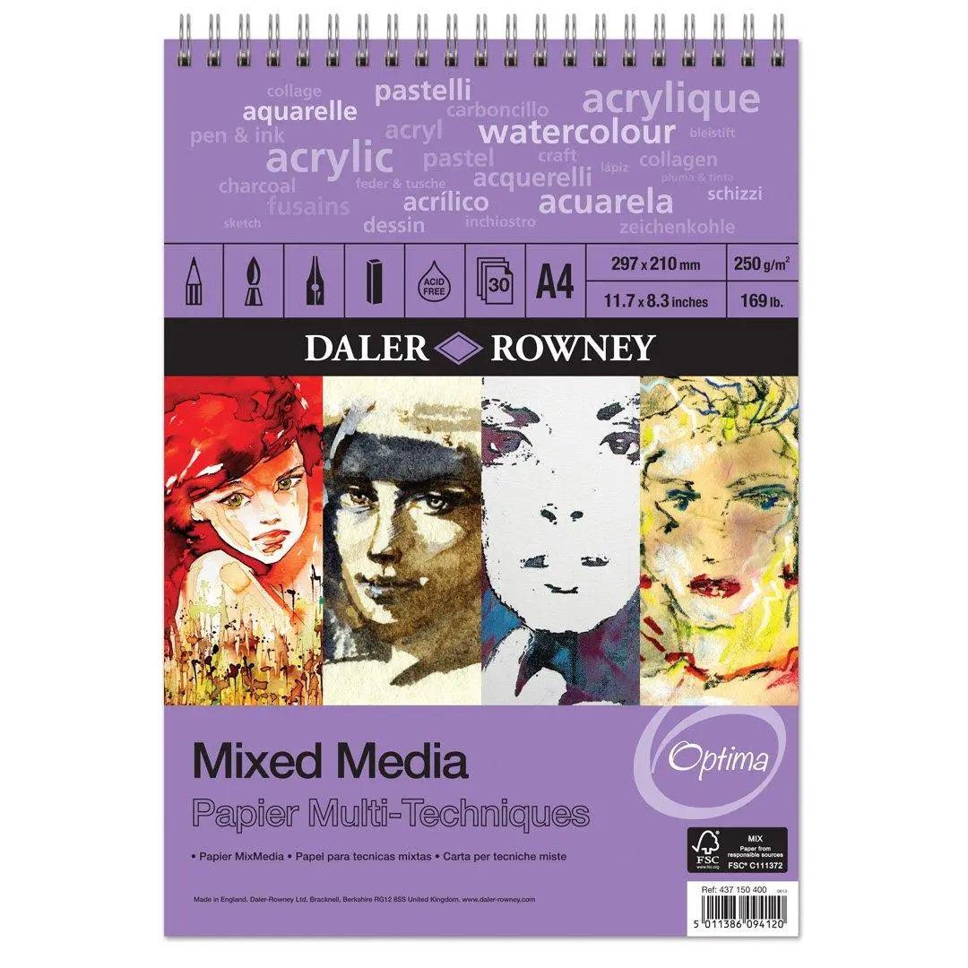 Daler Rowney Mixed Media Paper Drawing Pads The Stationers