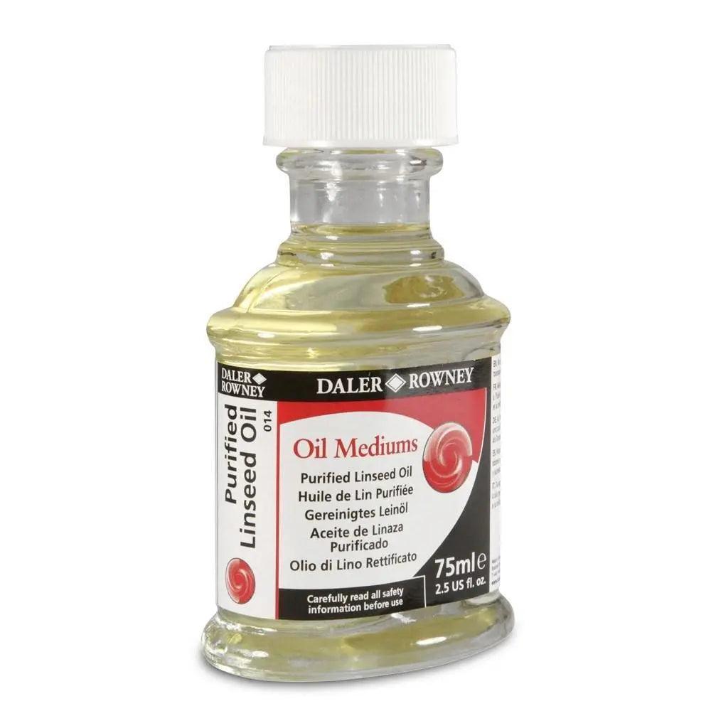 Daler Rowney Purified Linseed Oil 75ml Bottle The Stationers