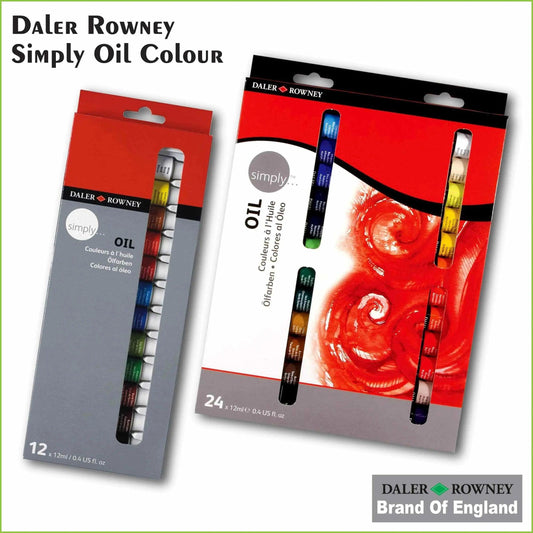 Daler Rowney Simply Oil color tubes in 12 and 24 pcs sets The Stationers