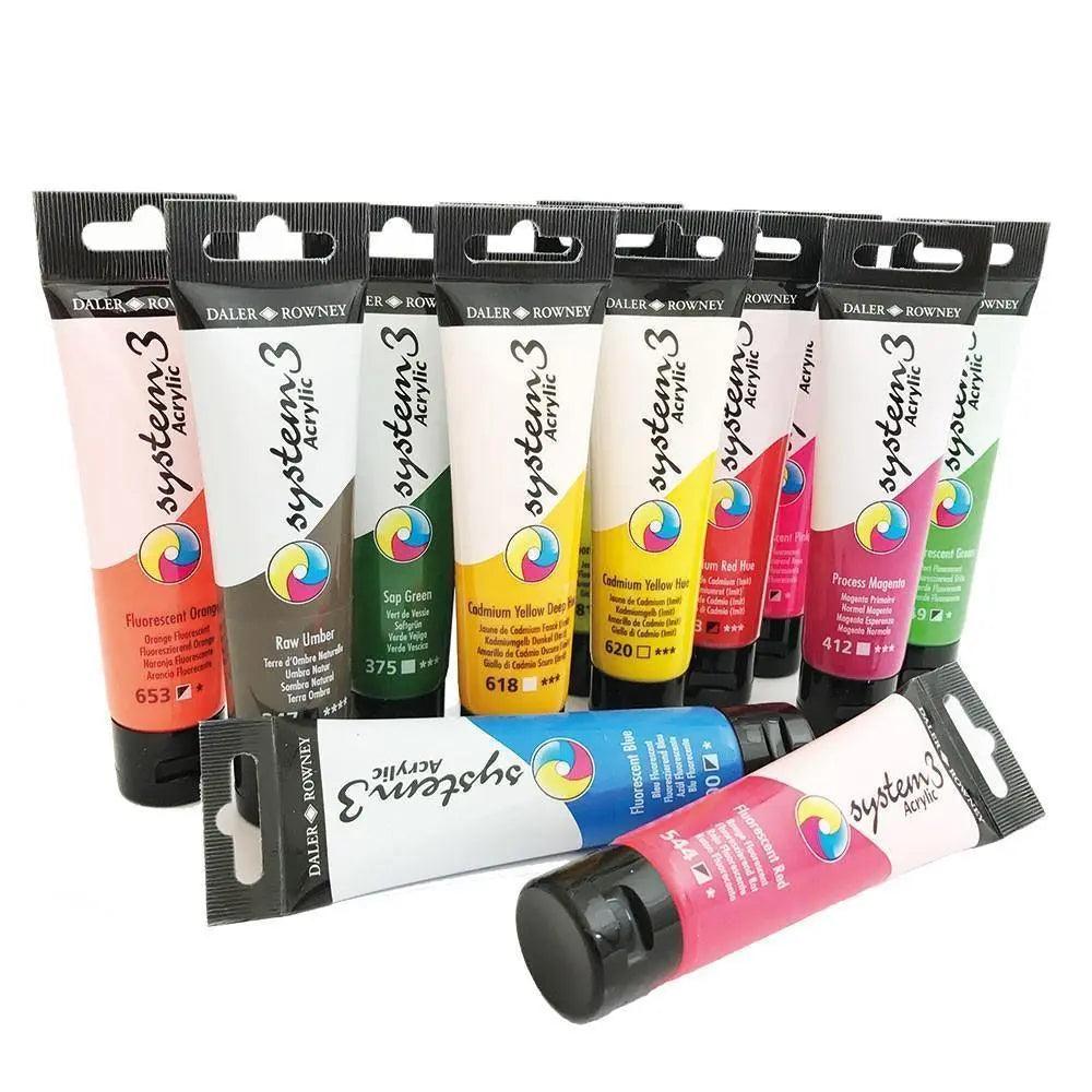 Daler-Rowney System 3 Acrylfarbe Titanweiß – Tube 150 Ml, Künstlerqualität
