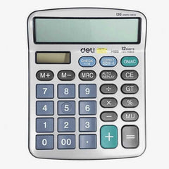 Deli 12-Digit Desk Calculator M19810 The Stationers