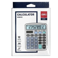 Deli 12-Digit Desk Calculator M19810 The Stationers