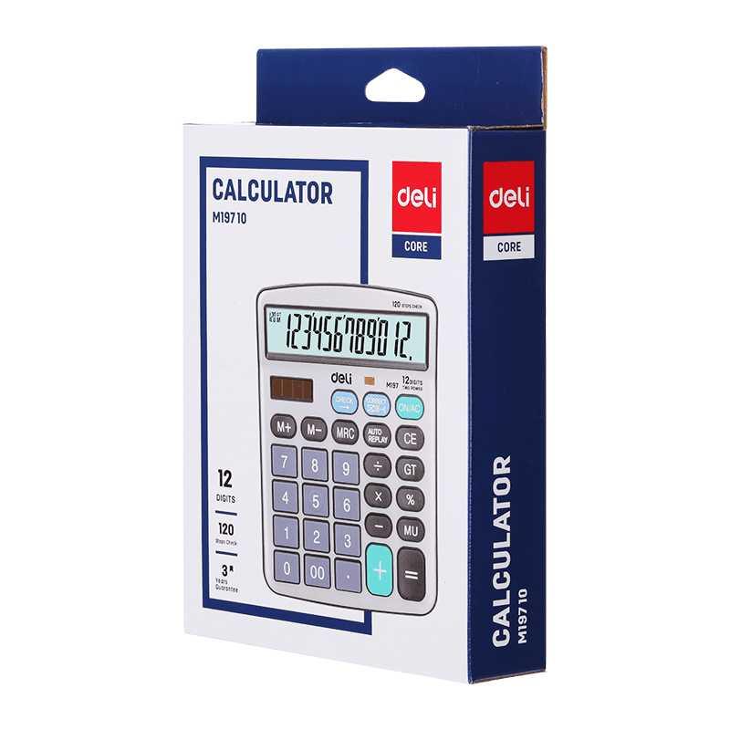 Deli Calculator 12-Digit Desk EM19710 The Stationers