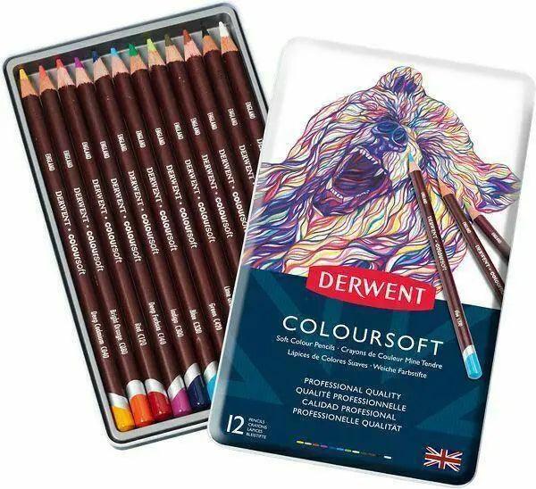 Derwent Soft Color Pencils Tin Sets The Stationers