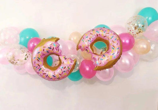 Doughnut Foil Balloons, 48X73CM Bite Donut Large Sweet Candy Dessert The Stationers