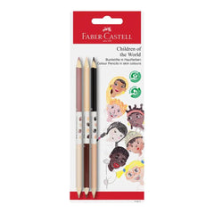 Faber-Castell Set of Grip colored pencils, Children of the world edition 3 pcs. The Stationers