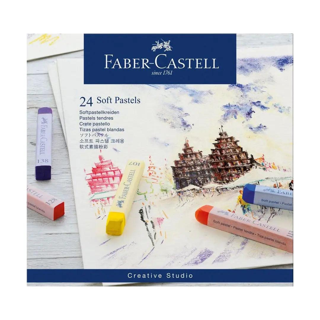 Faber Castell Soft pastels cardboard wallet of 24 The Stationers