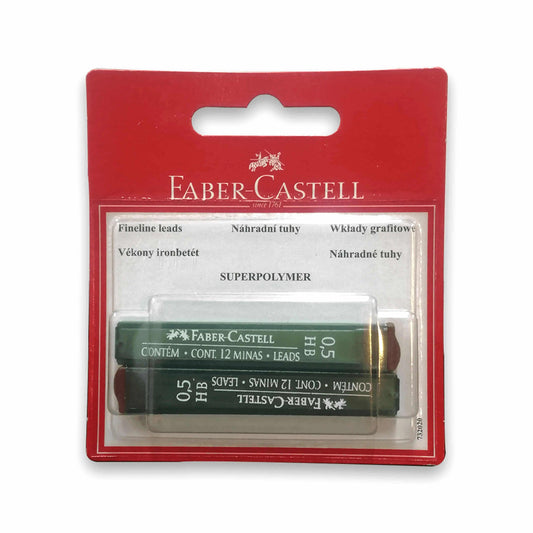 Faber Castell Super Polymer Leads 0.5 HB Pack of 2 The Stationers