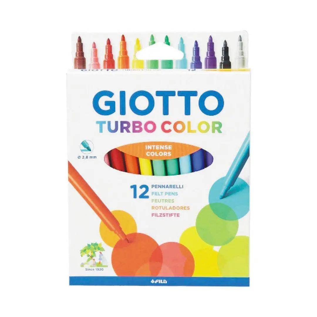 FILA Giotto Turbo Color Markers 12 pcs set - The Stationers