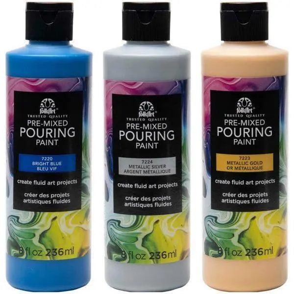 Folk Art Pre Mixed Pouring Paints In 236ML The Stationers