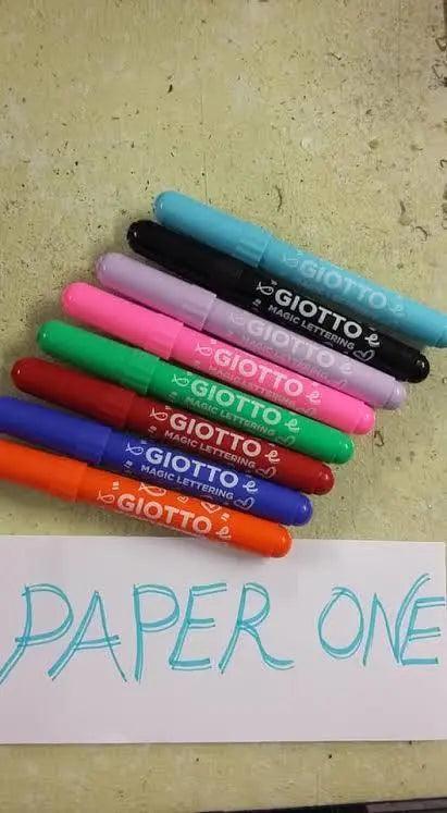 Giotto Magic Lettering Color Markers Set of 8 Pcs The Stationers