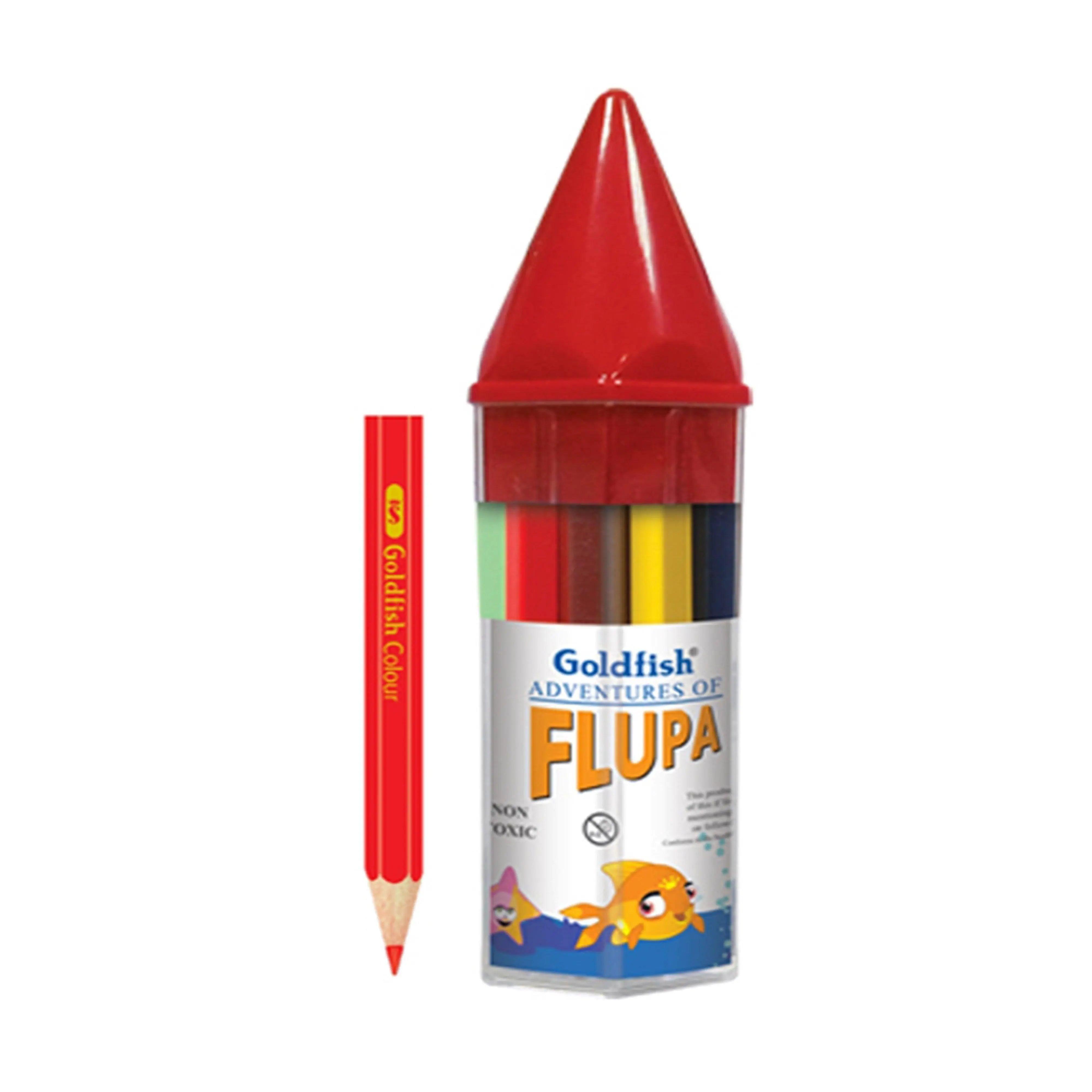 GOLDFISH FLUPA 12 HALF COLOUR PENCIL The Stationers