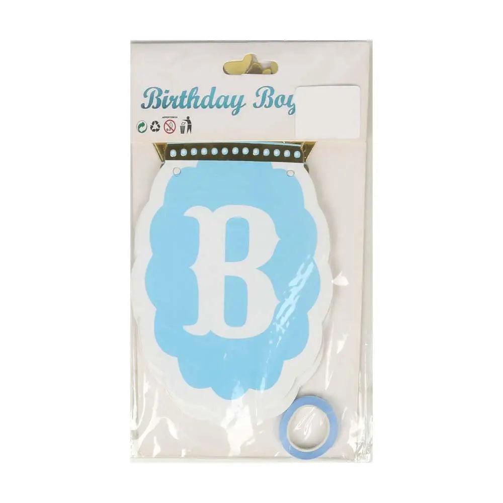 Happy Birthday Hanging Banner - Blue (60003) The Stationers