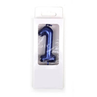Happy Birthday No 1 Numeric Candle - Navy (NC-019) The Stationers