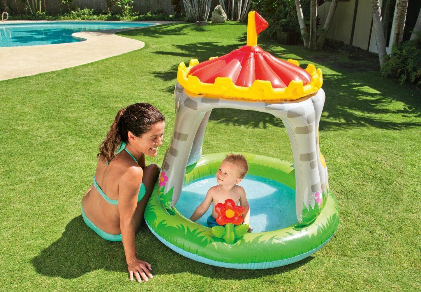 Intex ROYAL CASTLE BABY POOL -57122 Size: 48" D X 48"H - The Stationers