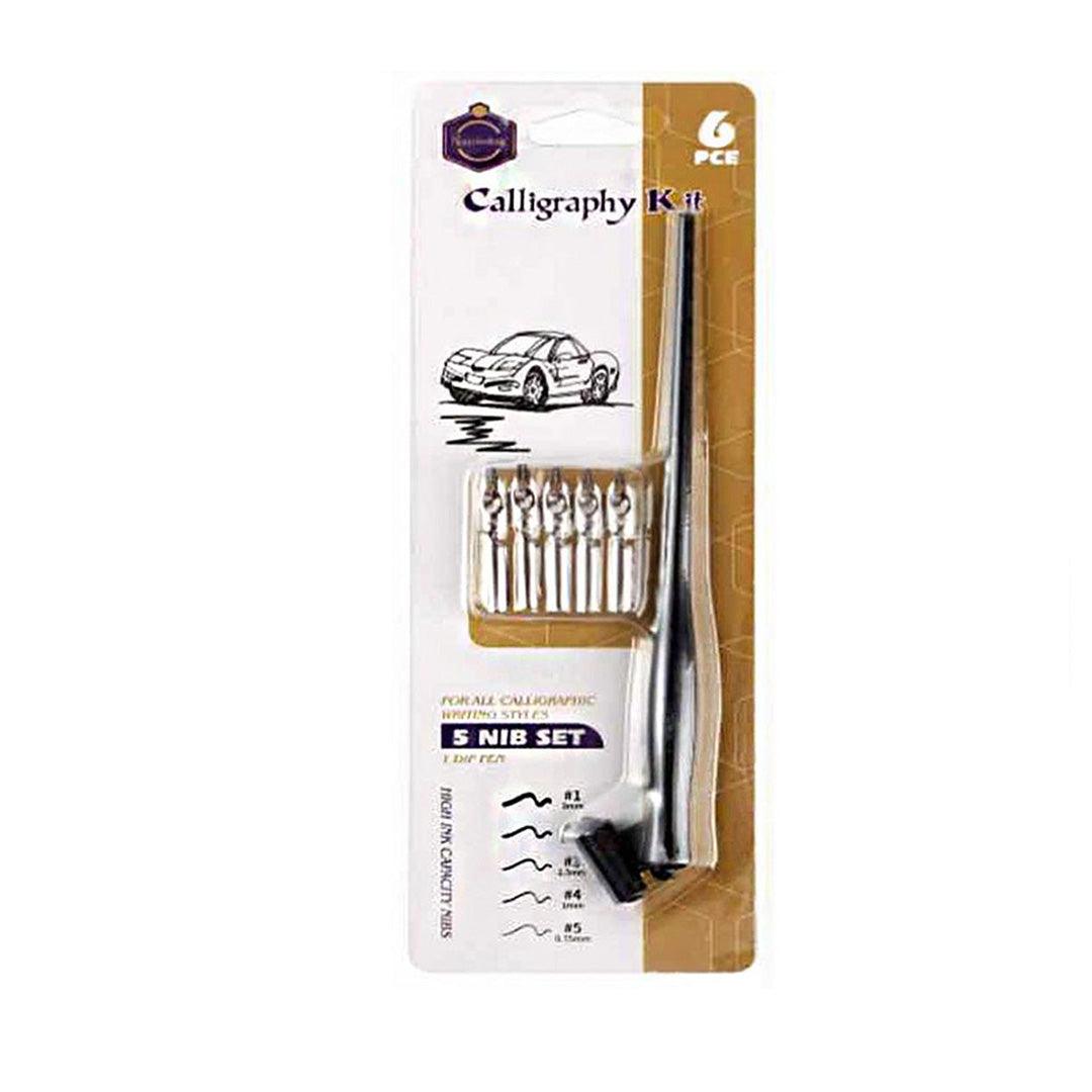 Keep Smiling Calligraphy Dip Pen 6 Pcs Set - The Stationers