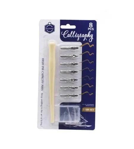 Keep Smiling Calligraphy Nib Set Pack of 8 The Stationers
