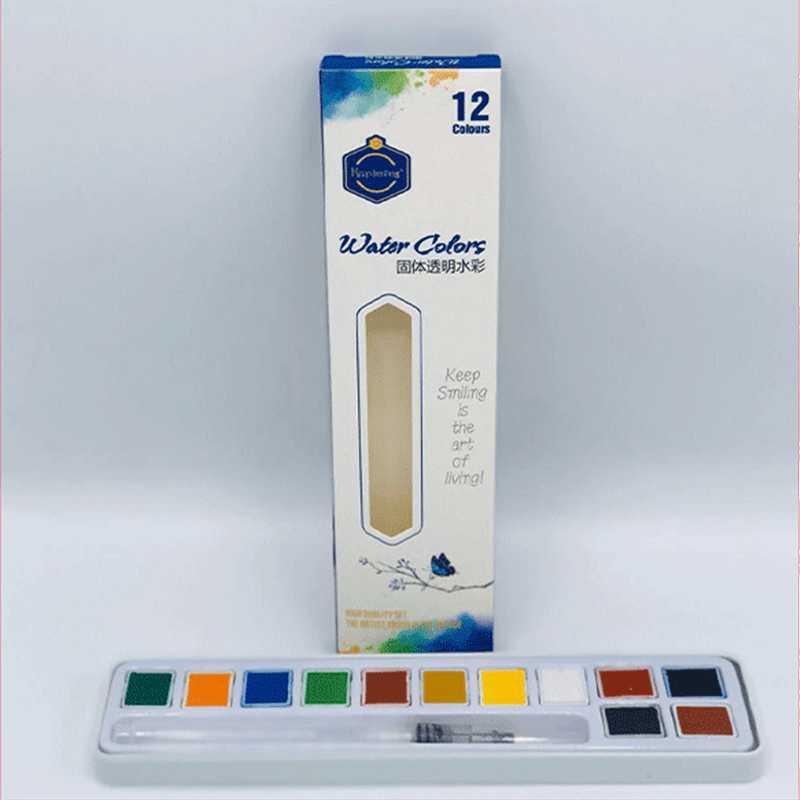 Keep Smiling Solid Transparent Watercolor Set in Box The Stationers