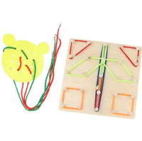 Kids Wooden Geo Board And Lacing Board The Stationers
