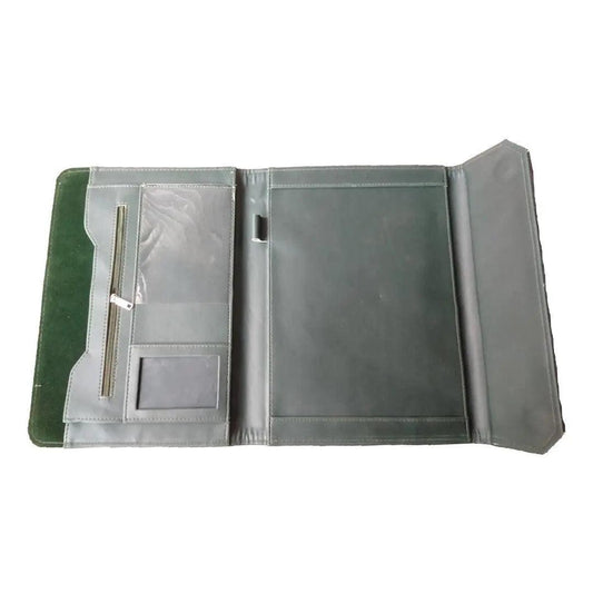 Leather File Folder Button Bag The Stationers