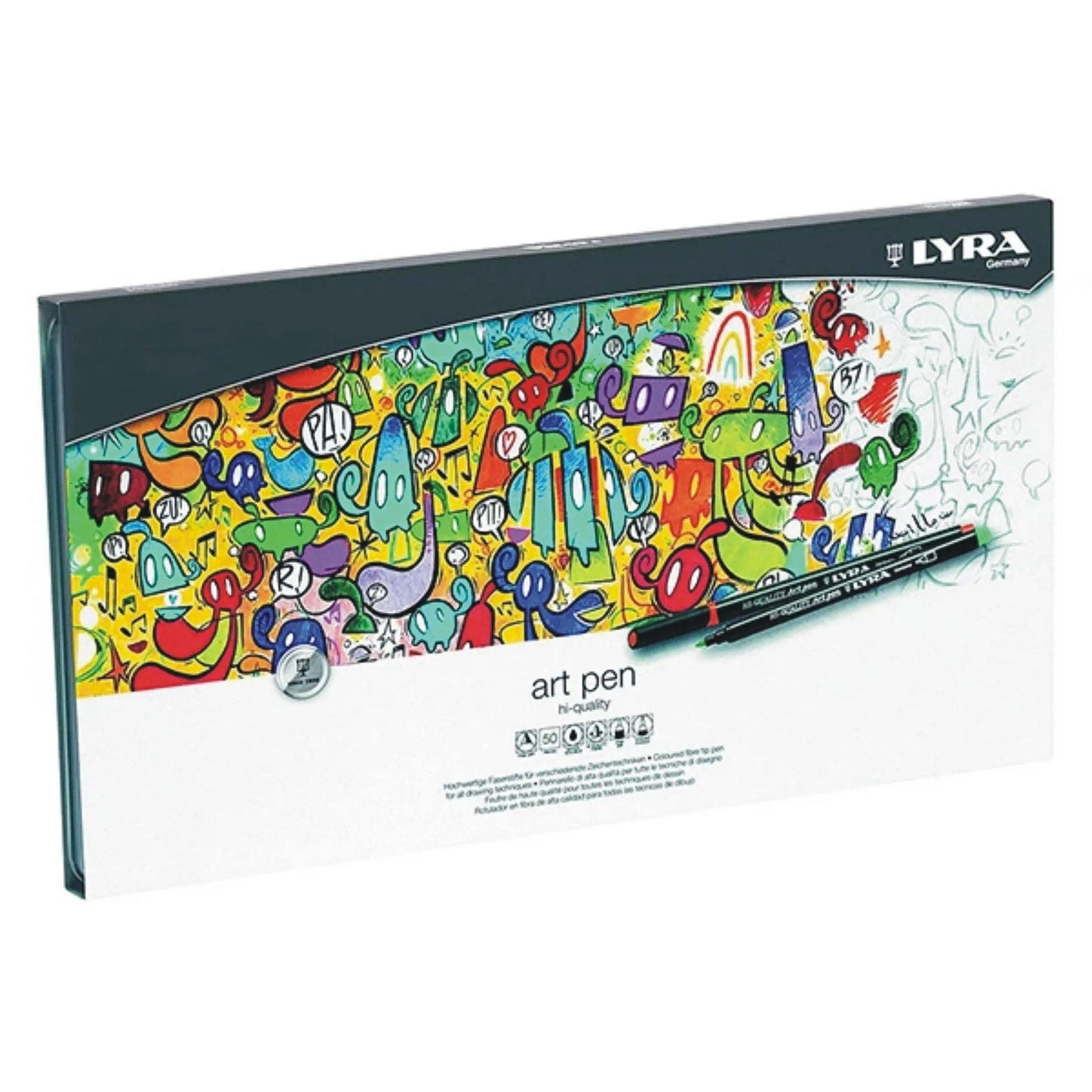 Lyra hi quality art pen tin box of 50 The Stationers