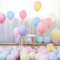 Macaron Pastel Colors Latex Balloons 12″ Inch – Single color 10 Pcs The Stationers