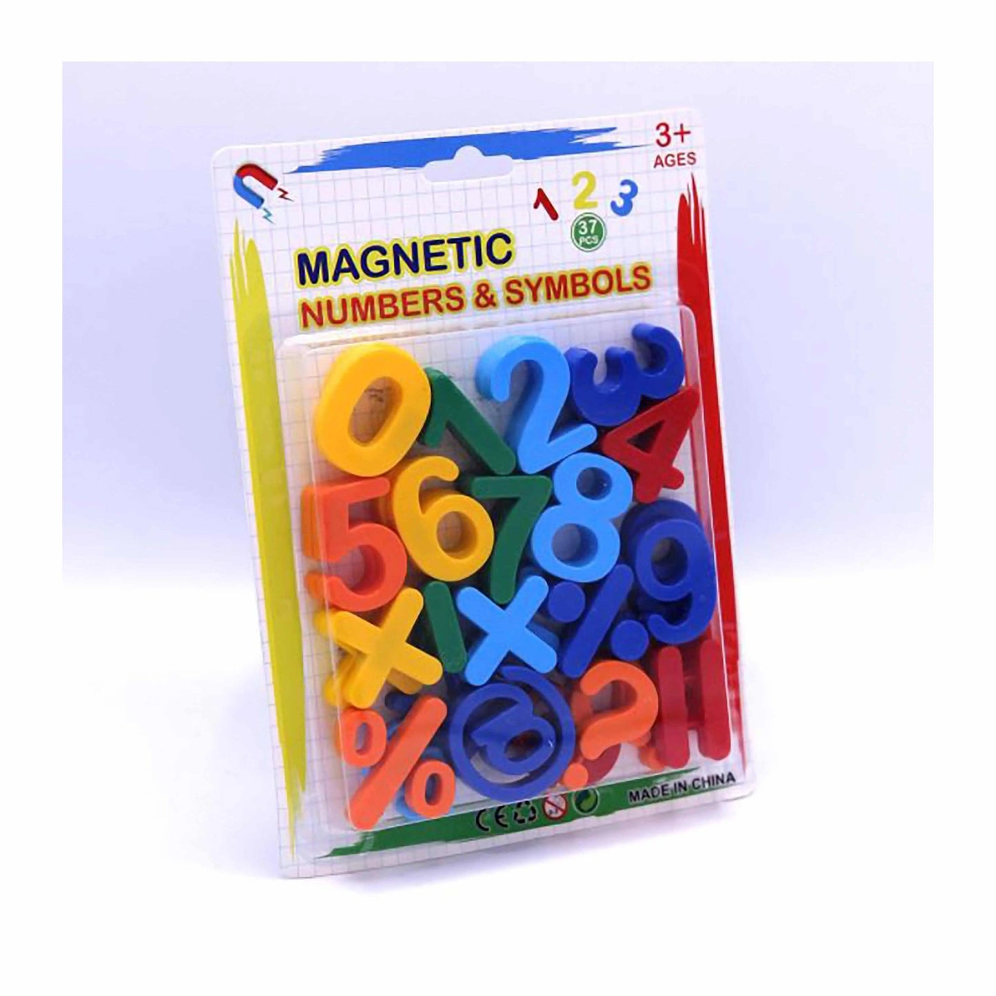 Magnetic Numbers &amp; Symbols 123 Set Of 37 Piece The Stationers