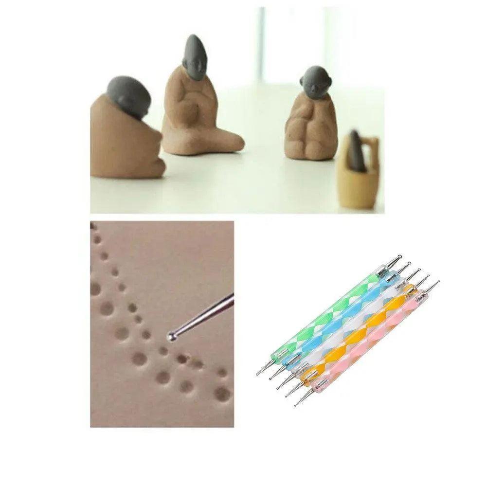Modeling Dotting Tool - Pack of 5 Pieces Multicolor The Stationers