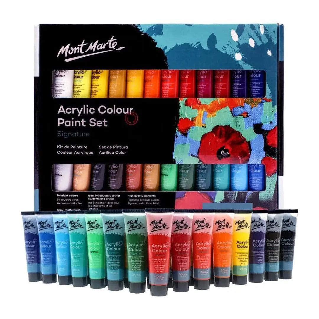 Mont MARTE Acrylic Paint Signature 36ml Set of 24 The Stationers