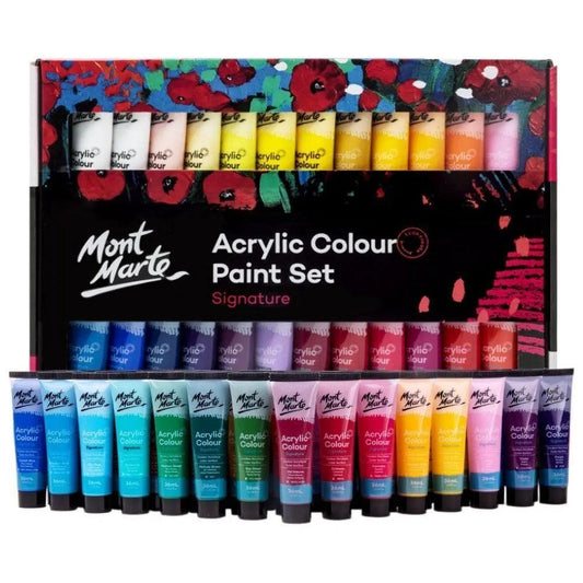 Mont Marte Signature Acrylic Paint Set, 48 Colors x 36 ml, - The Stationers