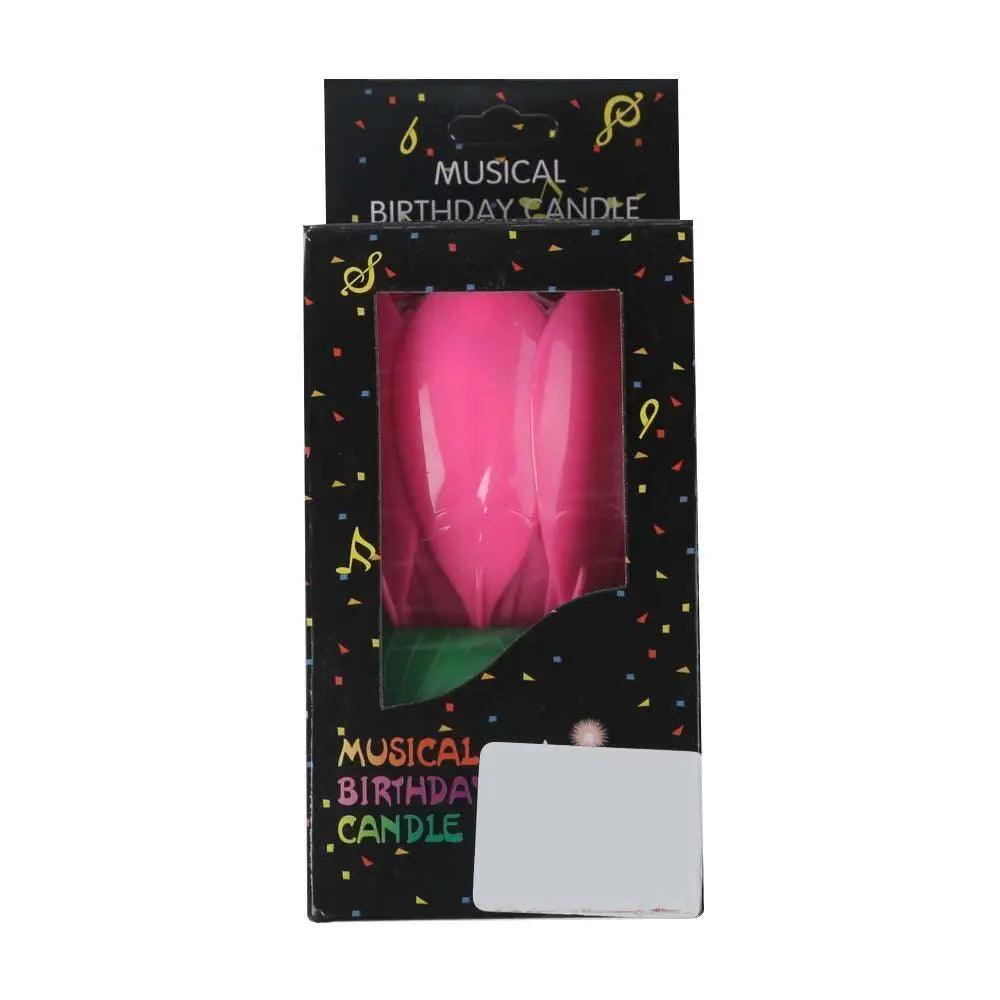 MUsical Birthday Candles Flower - Pink (140582) The Stationers