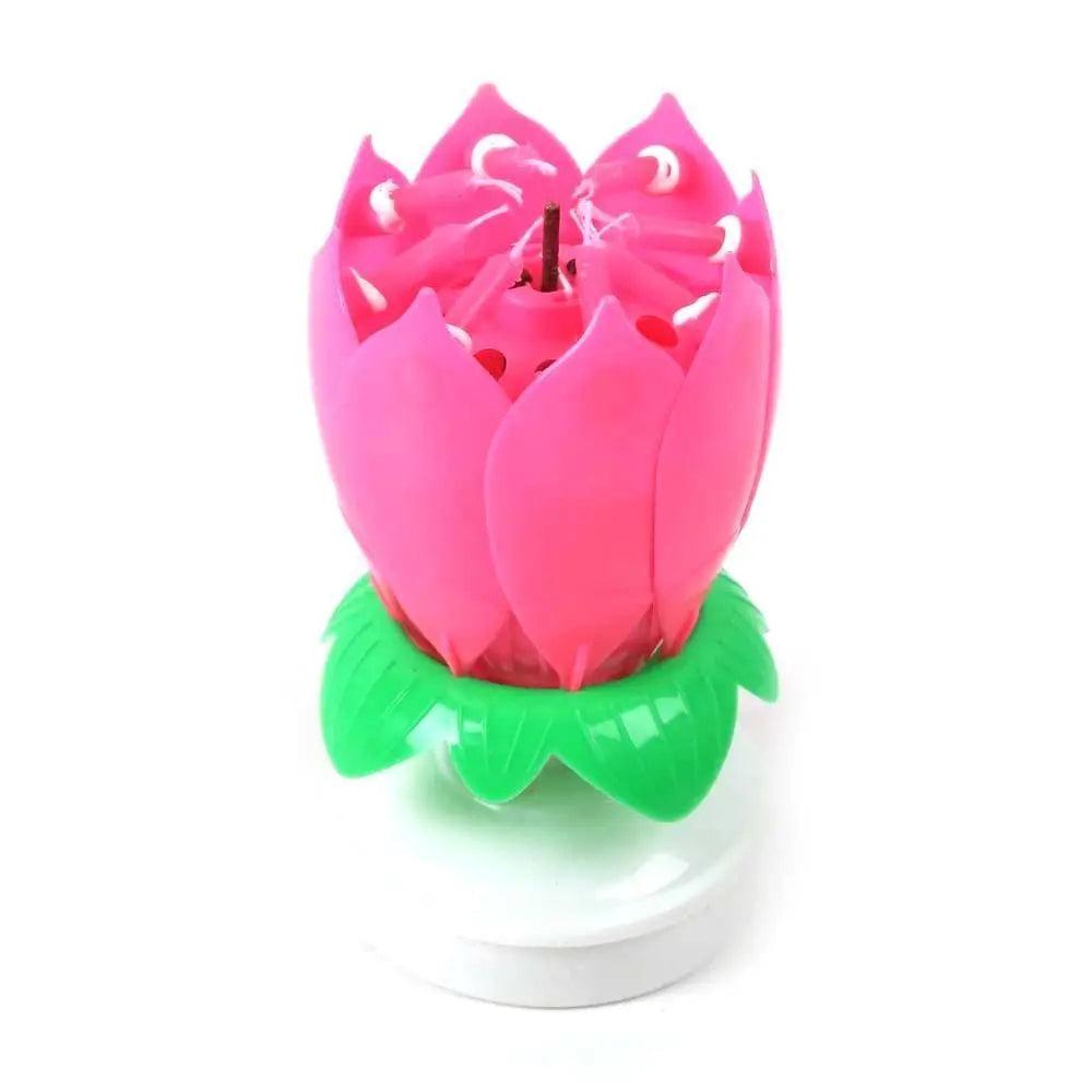 Musical Birthday Candles Flower - Pink (4125) The Stationers