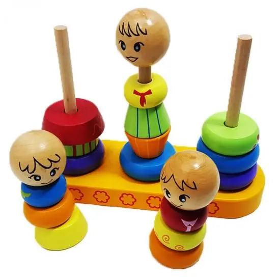 My Family Rainbow Tower Wooden Toy The Stationers