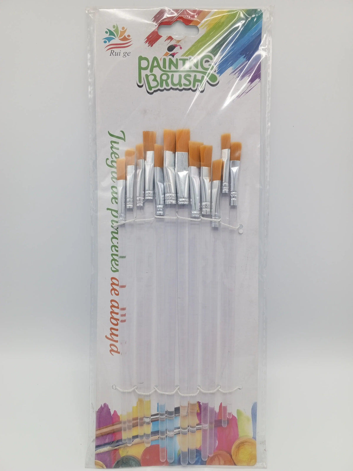 Paint Brush Set Transparent (12 Pcs) The Stationers