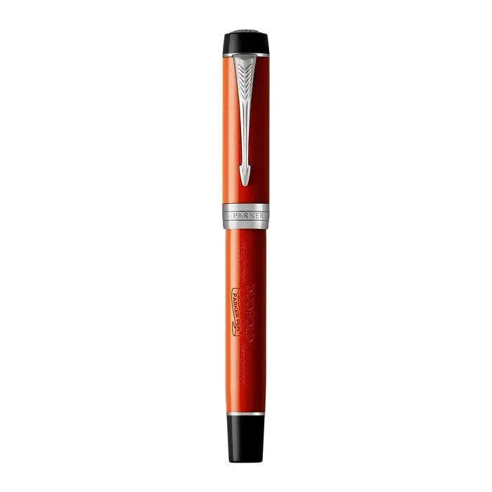 Parker Duo fold Classic Big Red Vintage CT Fountain Pen The Stationers