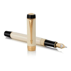 Parker Duofold Classic Ivory + Black International GT Pen The Stationers