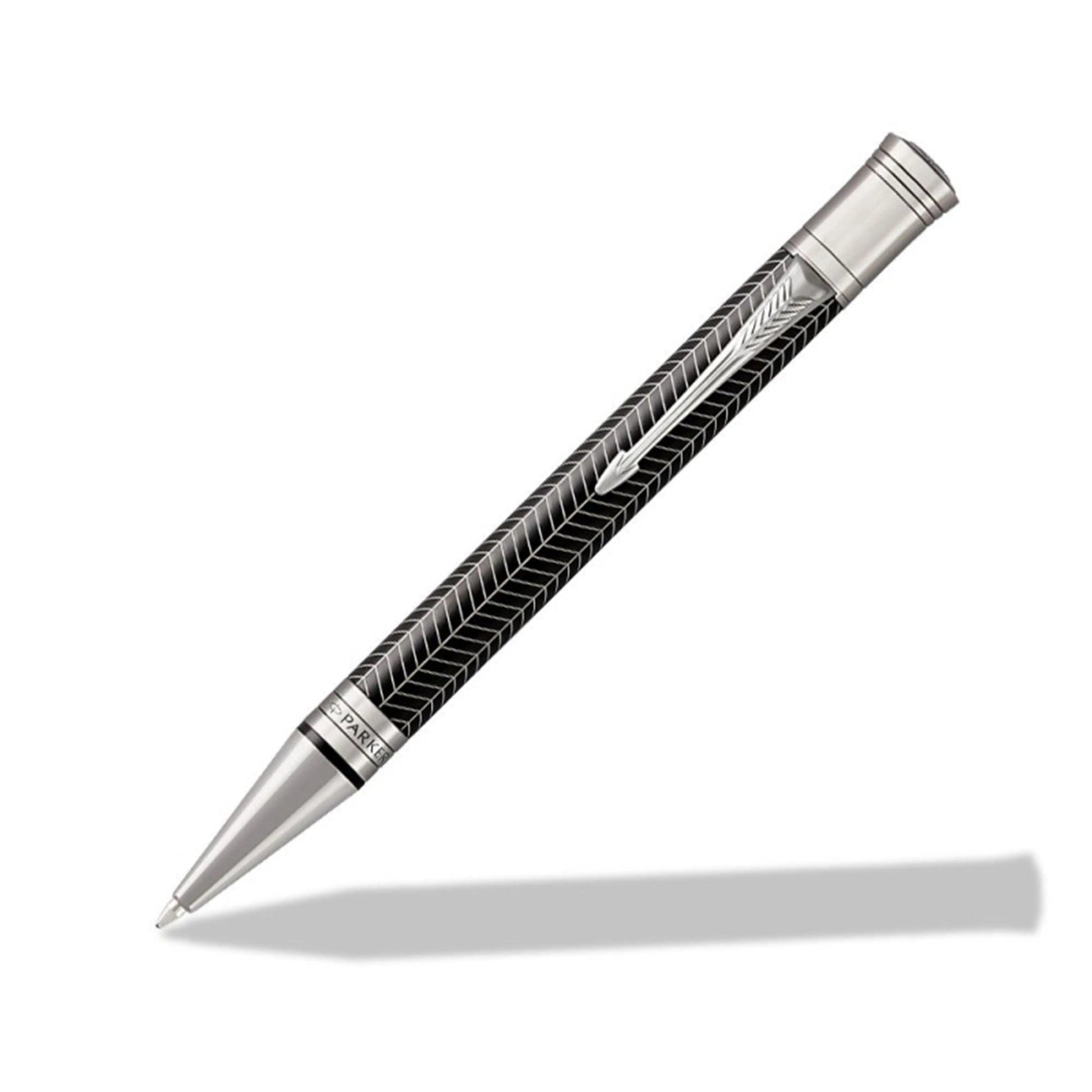 Parker Duofold  Black Chevron CT Ball Pen The Stationers