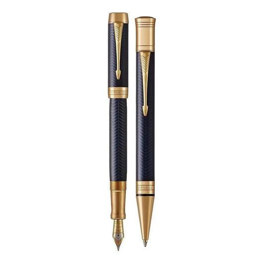 Parker Duofold Prestige Blue Chevron GT Cent Pen The Stationers