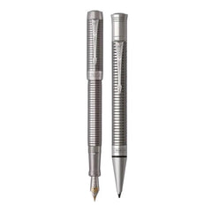 Parker Duofold Prestige Ruthenium Chiselled CT Pen The Stationers