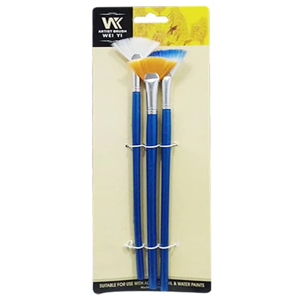 Fan Paint Brush Pack Of 3