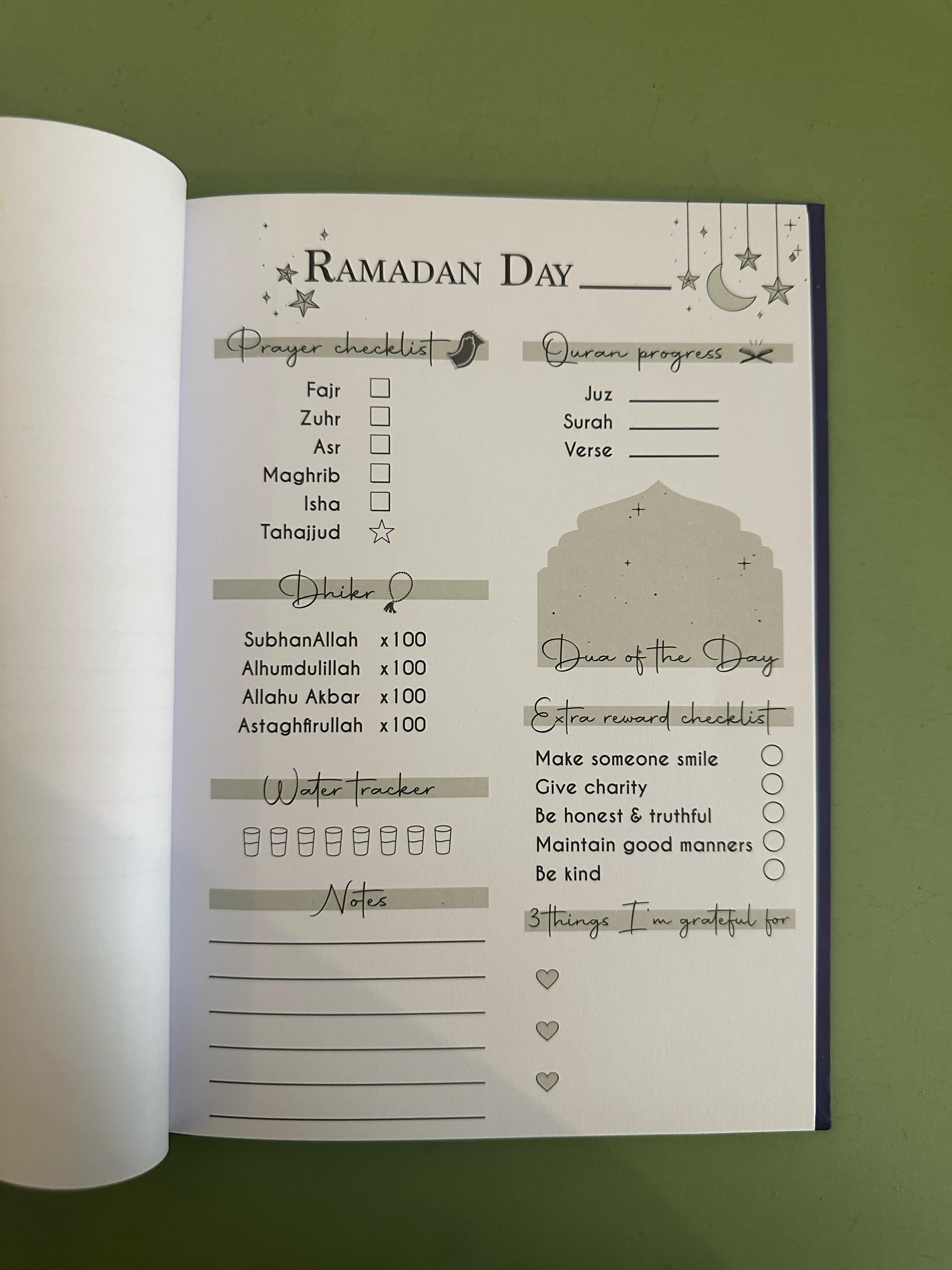 Ramadan Planner 2024 Hard Cover Binding A5 The Stationers