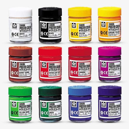 Sakura Poster Color Paint (30ml) The Stationers