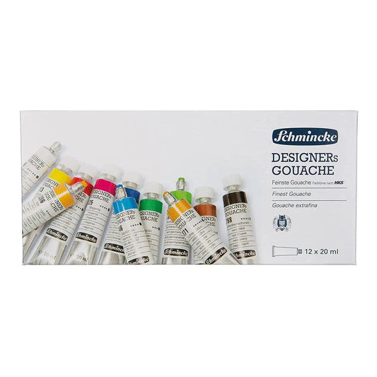 SCHMINCKE designer gouache 12 x 20ml The Stationers