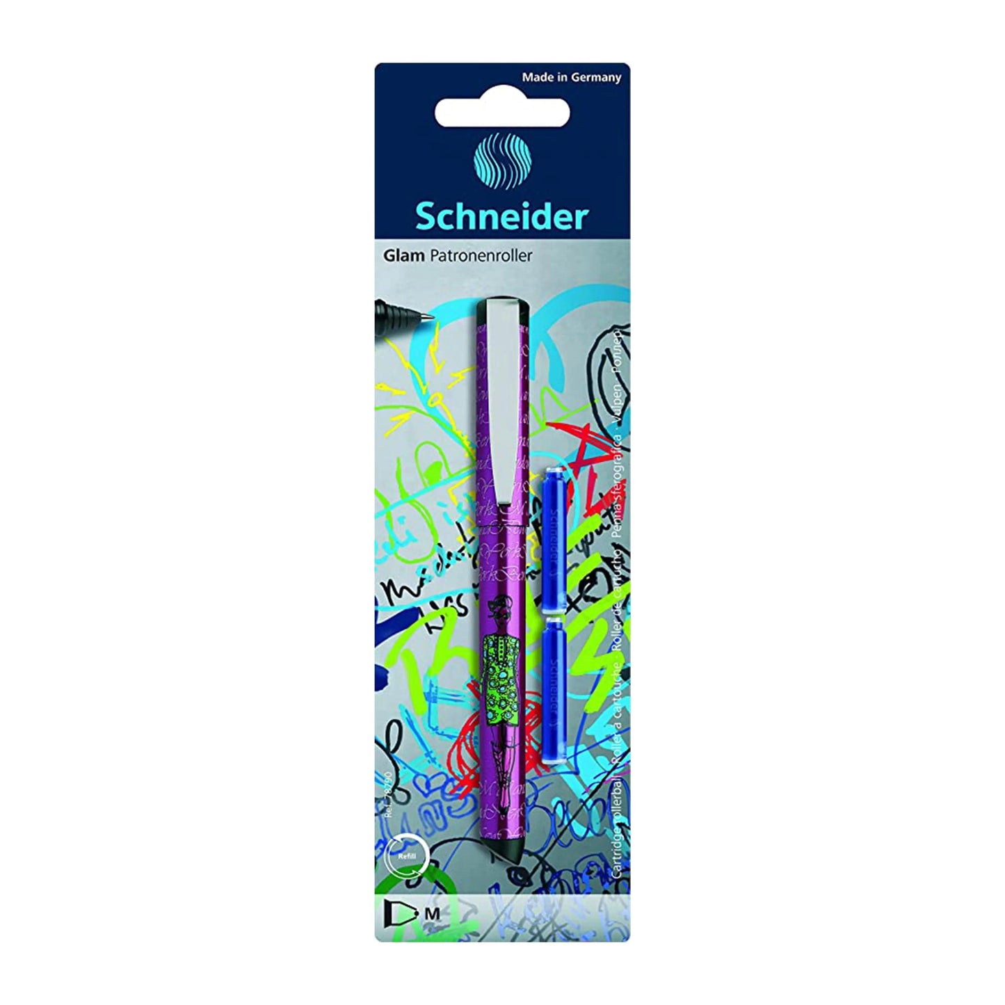 Schneider Glam Blister Include Ink Cartridge Fountain Pen The Stationers