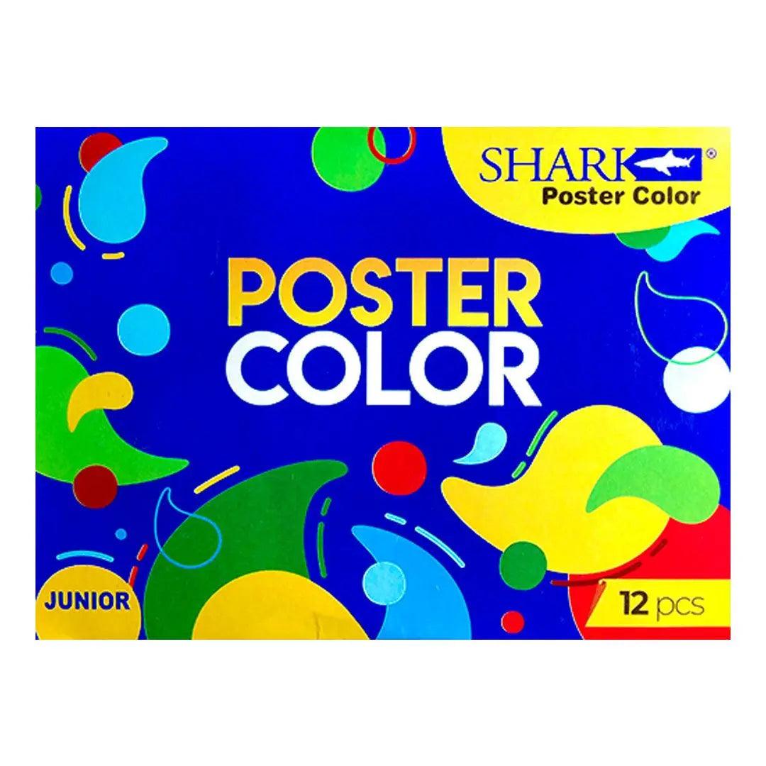 Shark Poster Color Junior 12 Pcs The Stationers