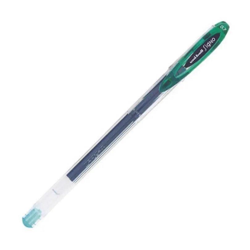 Uni-ball Signo Gel ink Pen Roller 0.4mm line & 0.7mm Ball UM - 1 Piece - Green The Stationers